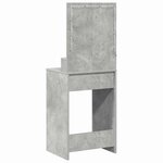 vidaXL Coiffeuse Gris béton 50 x 41 x 135 cm Bois d'ingénierie