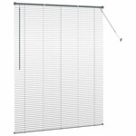 vidaXL Store de Fenêtre avec des rideaux Gris foncé Aluminium