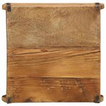 vidaXL Plateau Marron 29 x 31 x 10 cm Bois Recyclé Solide