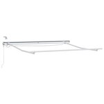vidaXL Cadre d'auvent Blanc 350 x 250 cm Aluminium