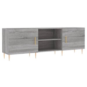 vidaXL Meuble TV sonoma gris 150x30x50 cm bois d'ingénierie