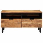 Table basse vidaXL 80x54x40 cm en bois massif d'acacia