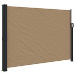 vidaXL Auvent latéral rétractable taupe 140x300 cm