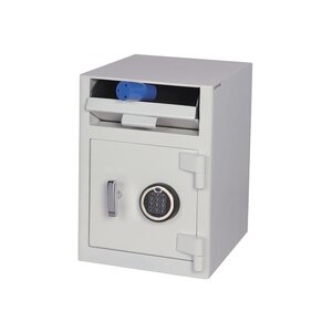 Coffre dépôt d'argent chargement avant SS0996E Serrure éléctronique Blanc Fixation au... PHOENIX