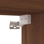 vidaXL Meuble TV chêne marron 80x30x30 cm bois d'ingénierie