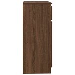 vidaXL Buffet avec tiroir chêne brun 71x35x84 cm bois d'ingénierie