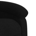 vidaXL Fauteuil inclinable de massage noir tissu
