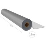 vidaXL Rouleau mat de protection de table 0 9x15 m 1 6 mm PVC