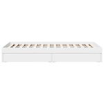 vidaXL Cadre de lit avec tiroirs sans matelas blanc 75x190 cm