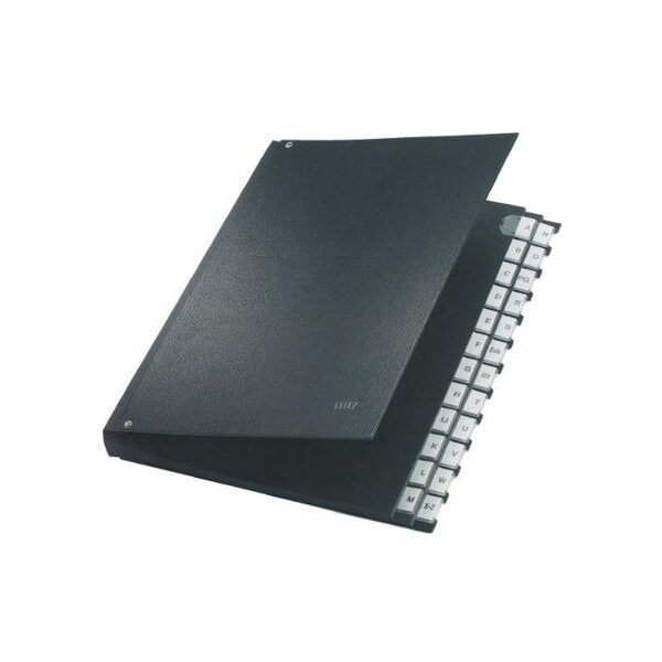 Trieur Alphabetique A4 A-Z 24 compartiments Plastique Noir LEITZ
