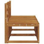vidaXL 2 Pièce Sofa de milieu extérieur Bois d'Acacia Massif Naturel