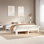 vidaXL Cadre de lit sans matelas blanc 180x200 cm bois massif de pin