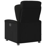 vidaXL Fauteuil de massage inclinable électrique Noir Tissu
