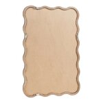 Miroir décoration moderne design mural 90 x 60 cm marron foncé 03_0010184