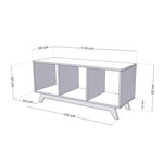 Meuble de rangement NABOSKY rose 1x3
