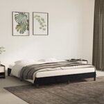 vidaXL Cadre de lit sans matelas noir 180x200 cm velours