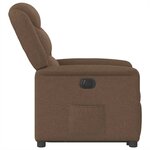 vidaXL Fauteuil inclinable électrique marron tissu