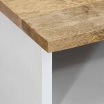 vidaXL Table basse 80x54x40 cm bois de manguier massif