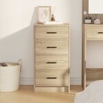 vidaXL Buffet Chêne sonoma 40 x 41 x 75 cm Bois d'ingénierie