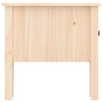 vidaXL Table d'appoint 50x50x49 cm Bois massif de pin