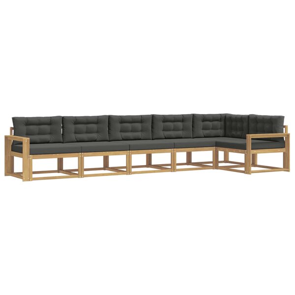vidaXL Ensemble de canapés d'extérieur 4 pc Blanc et anthracite