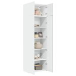 vidaXL Armoire de rangement blanc 70x42 5x225 cm bois d'ingénierie