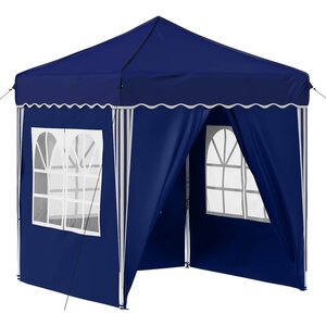 vidaXL Tente de fête pop-up 195 x 195 x 245 cm Bleu Tissu Oxford