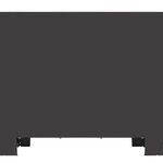 vidaXL Braise Noir 60 x 60 x 30 cm Acier