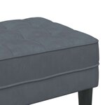 vidaXL Banc Gris foncé 113 x 57 x 39 cm Velours