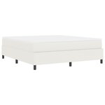 vidaXL lit box spring avec Matelas Crème Super King Tissu Corde