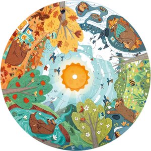 Hape E1636 - Puzzle circulaire 4 saisons