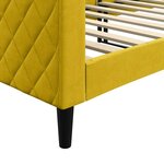 vidaXL Lit de repos sans matelas jaune 80x200 cm velours