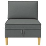 vidaXL Sofa avec rangement Tissu