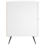 vidaXL Table de chevet blanc 40x35x47 5 cm bois d’ingénierie
