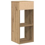 vidaXL Bibliothèque chêne artisanal 34x31x80 cm bois d'ingénierie