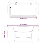 vidaXL Coussin de tête de lit crème 90 cm tissu