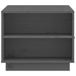 vidaXL Table basse Gris 100x50x41 cm Bois massif de pin