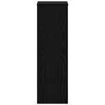 vidaXL Supports de Plante 2 Pièces Chêne Noir 25x25x80 cm Bois Ingénierie