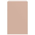 vidaXL Table de chevet rose 34 5x39x62 cm acier