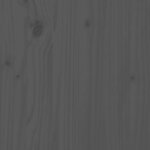 vidaXL Tête de lit Gris 125 5x4x100 cm Bois massif de pin