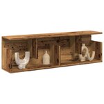 vidaXL Armoire murale 100x20x30 cm vieux bois bois d'ingénierie