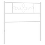 vidaXL Tête de lit métal blanc 80 cm