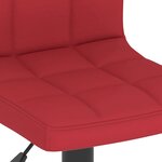 vidaXL Tabouret de bar Rouge bordeaux Tissu