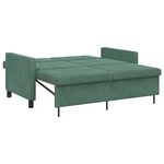 vidaXL Canapé-Lit Vert Mer Tissu