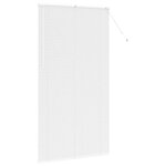 vidaXL Store de Fenêtre avec des rideaux Autre Blanc 80 x 130 cm Aluminium