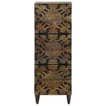 vidaXL Buffet Haut Marron 40 x 33 5 x 110 cm Bois de mangue massif