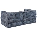 vidaXL Coussin 2 Pièces Bleu 70 x 70 x 54 cm Polyester