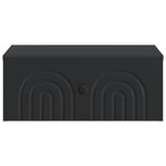vidaXL Cabinet de chevet mural Noir 49 x 34 5 x 20 cm