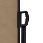vidaXL Auvent latéral rétractable taupe 160x500 cm