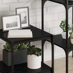 vidaXL Étagère à livres 4 Pièces Noir 40 x 40 x 1.5 cm Bois d'ingénierie